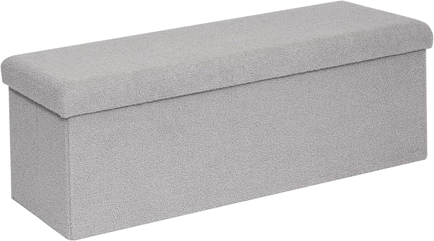 Stylish Sherpa Storage Ottoman Bench for Home Organization