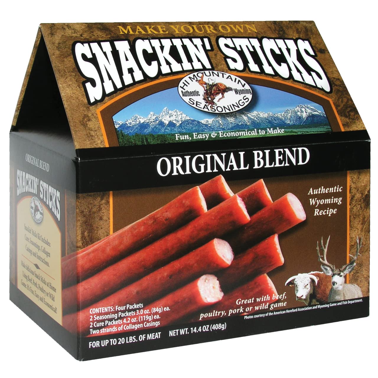 Hi Mountain Snack Stick Seasoning Kit for Delicious Meat Treats