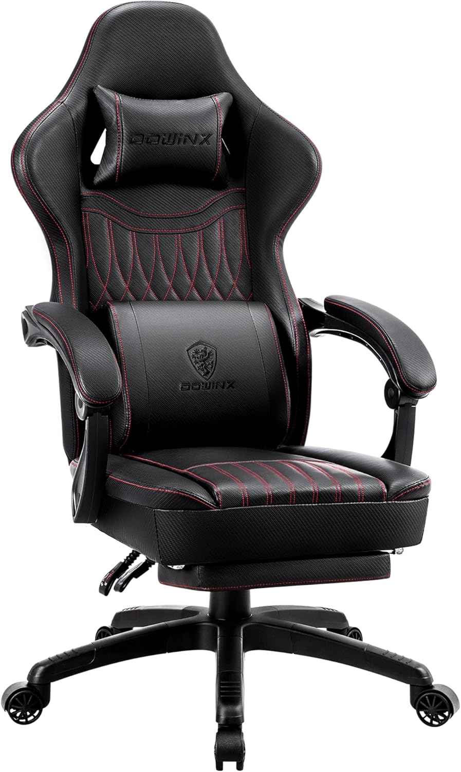 Dowinx Gaming Chair with Footrest and Massage Support for Comfort