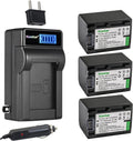 NP-FH70 3-Pack Battery and LCD AC Charger Kit - Reliable Power