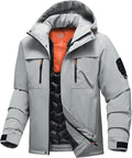 Men's Winter Ski Jacket Waterproof Warm Snow Coat - Insulated Hooded