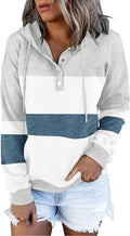 VIEACTIVEWEAR Hoodie for Women Tie Dye Sweatshirt Button Down - Casual
