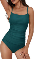 Women's Tankini Two Piece Swimsuit - High Waisted Tummy Control