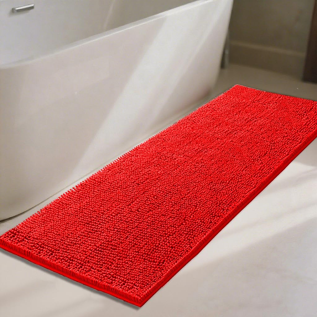 Super Absorbent Chenille Bath Mat 70x24 for Ultimate Comfort