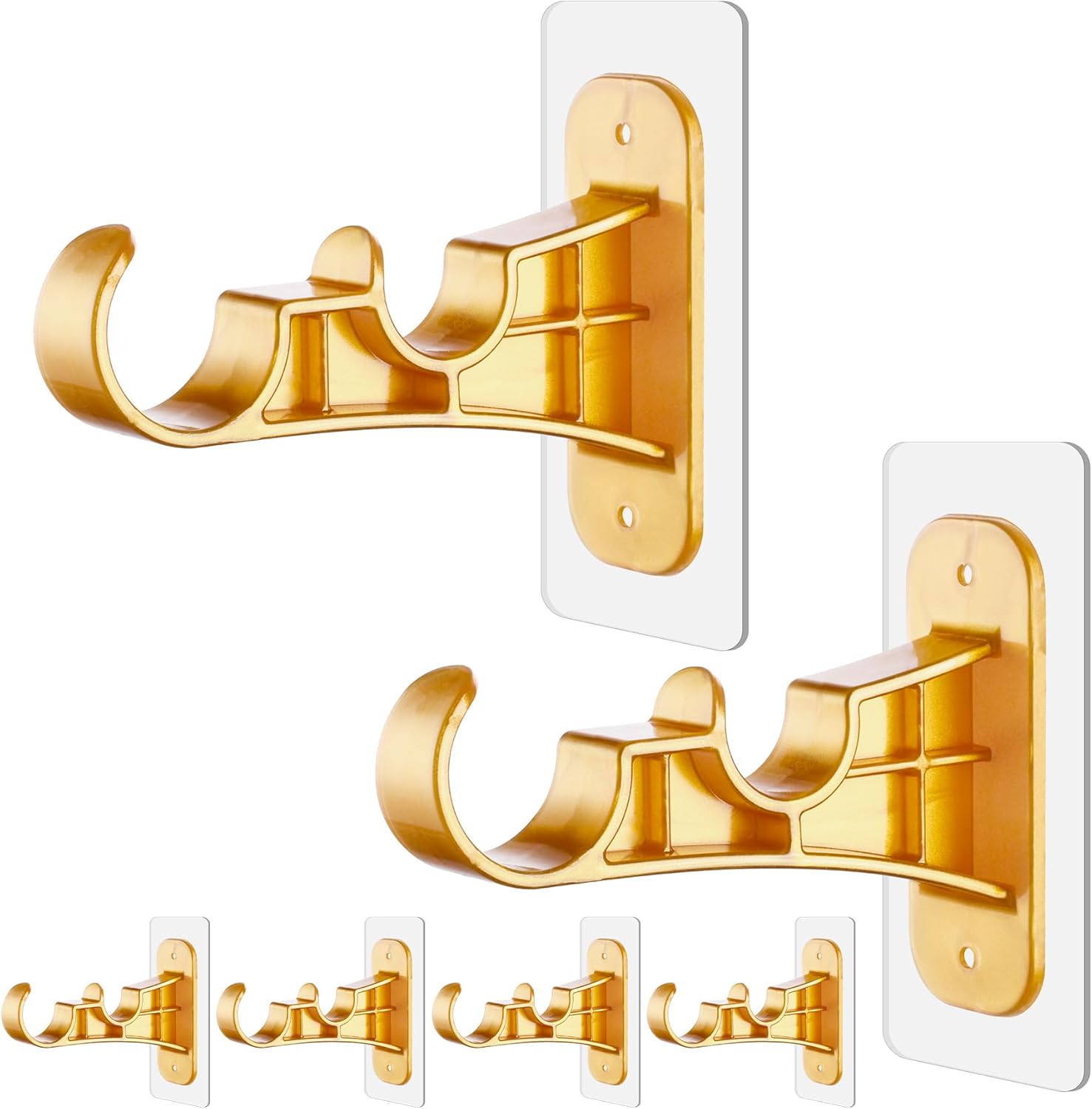 Securely Hang Curtains Without Drilling - Gold