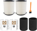 Ridgid Shop Vac Filter Replacement VF4000 & VF3502 6-Piece Set