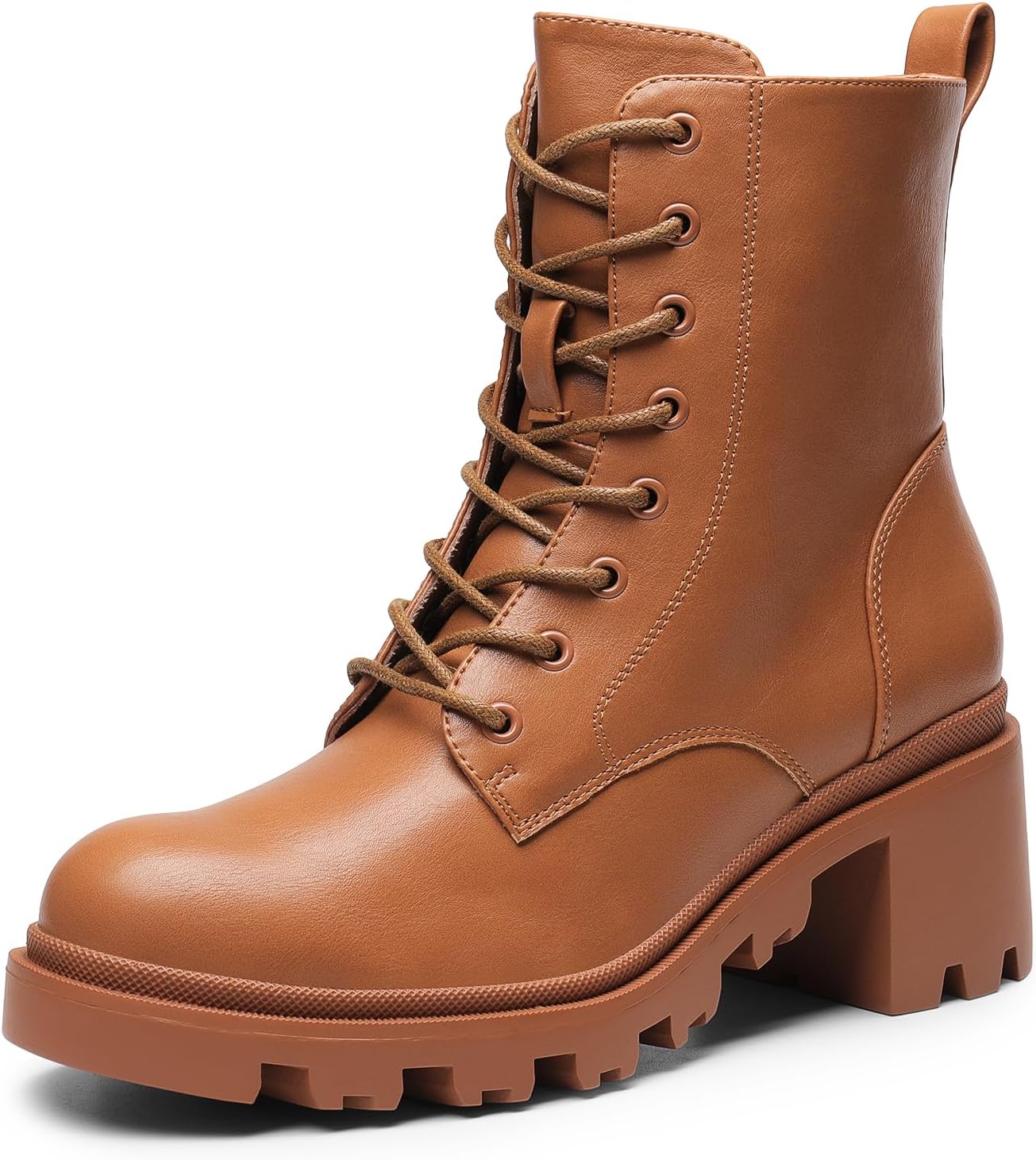 DREAM PAIRS Women's Lace Up Combat Ankle Boots for Fall Style