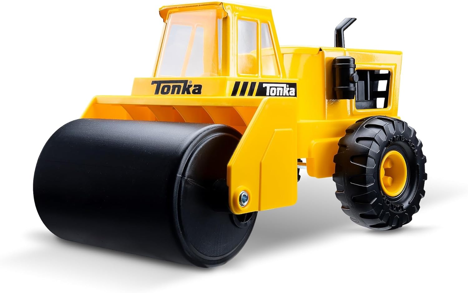 Tonka Steel Classics Steam Roller - Durable Yellow Toy Truck
