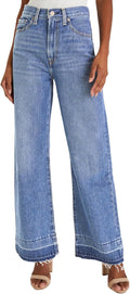 Astylish High Waisted Wide Leg Jeans - Flattering Stretchy Fit