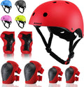 Kids Bike Helmet Set with Adjustable Pads for Ages 2-8