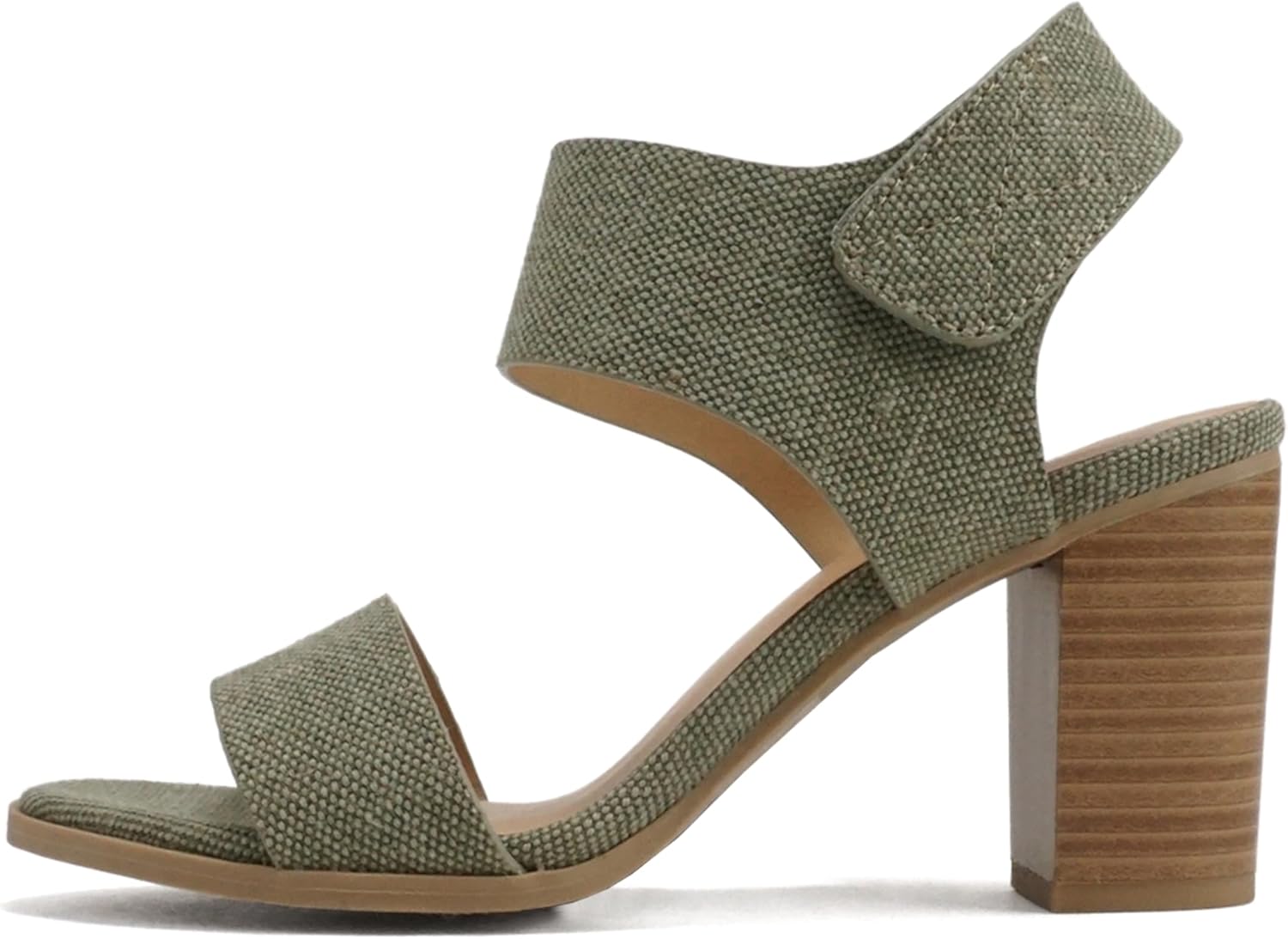 Soda Wait-A Women Open Round Toe Chunky Heel Dress Sandals