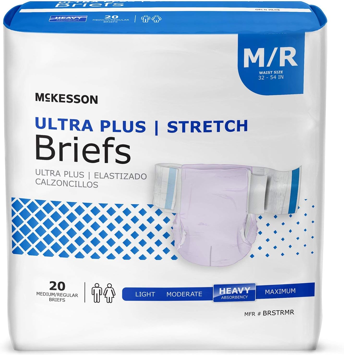 McKesson Ultra Plus Stretch Briefs for Heavy Incontinence Needs