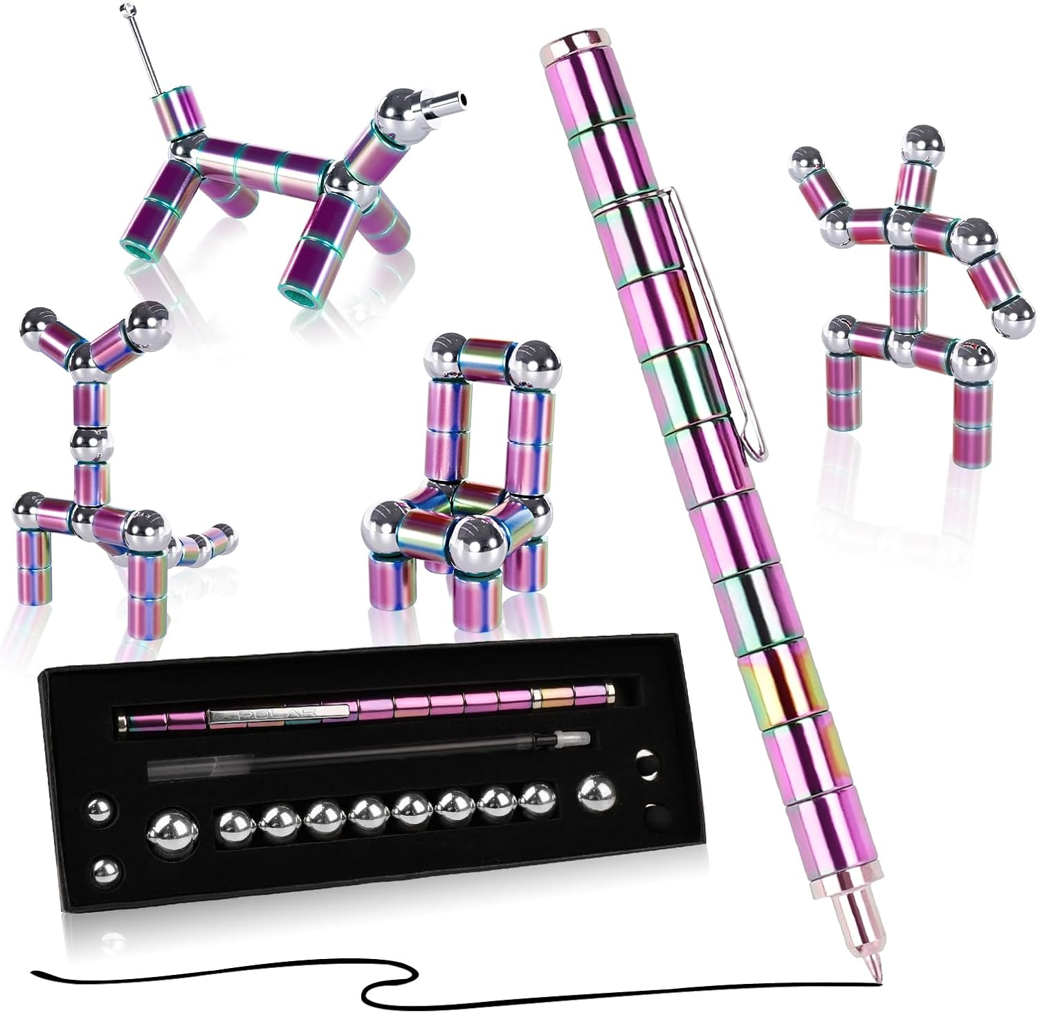 Deformable Magnetic Fidget Pen - Eliminate Stress! 
