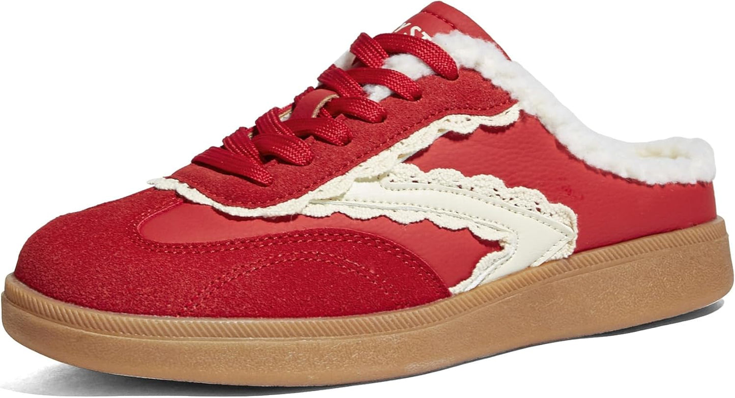 LUCKY STEP Womens Mule Fashion Sneakers for Comfortable Walking