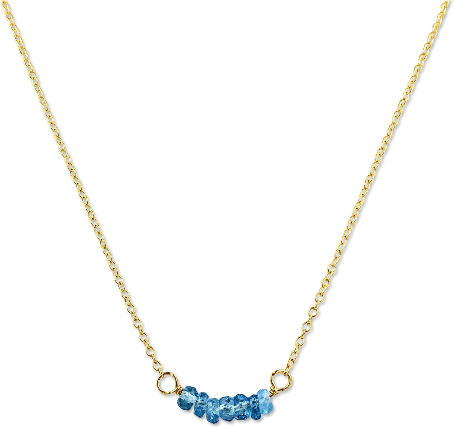 Personalized Birthstone Bar Necklace for Women and Girls
