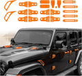 22PCS Exterior Trim Kit for 2018-2025 Jeep Wrangler JL JLU - Orange
