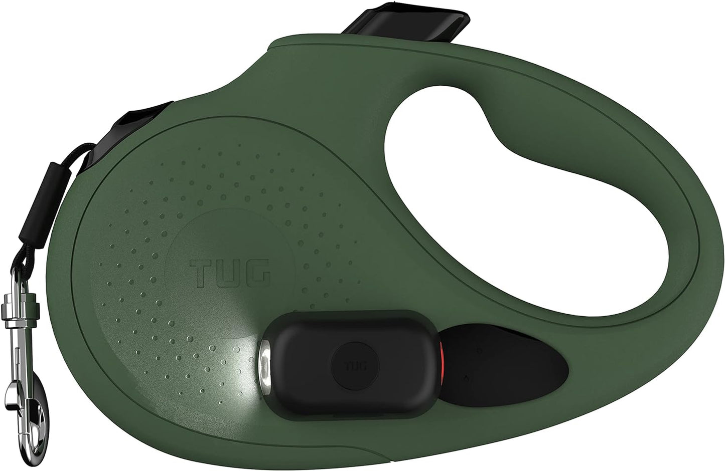 TUG Oval 360 Tangle-Free Retractable Dog Leash with Flashlight