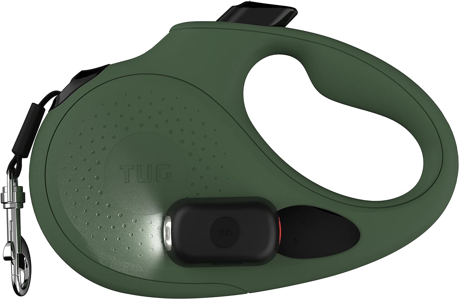TUG Oval 360 Tangle-Free Retractable Dog Leash with Flashlight