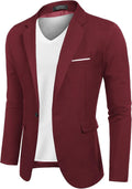 COOFANDY Men's Slim Fit Blazer One Button Sport Coat - Tailored Look
