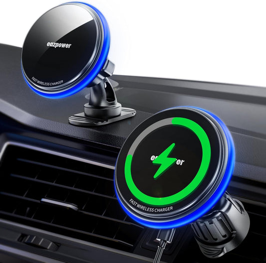 15W Fast Charging MagSafe Car Mount by eazpower