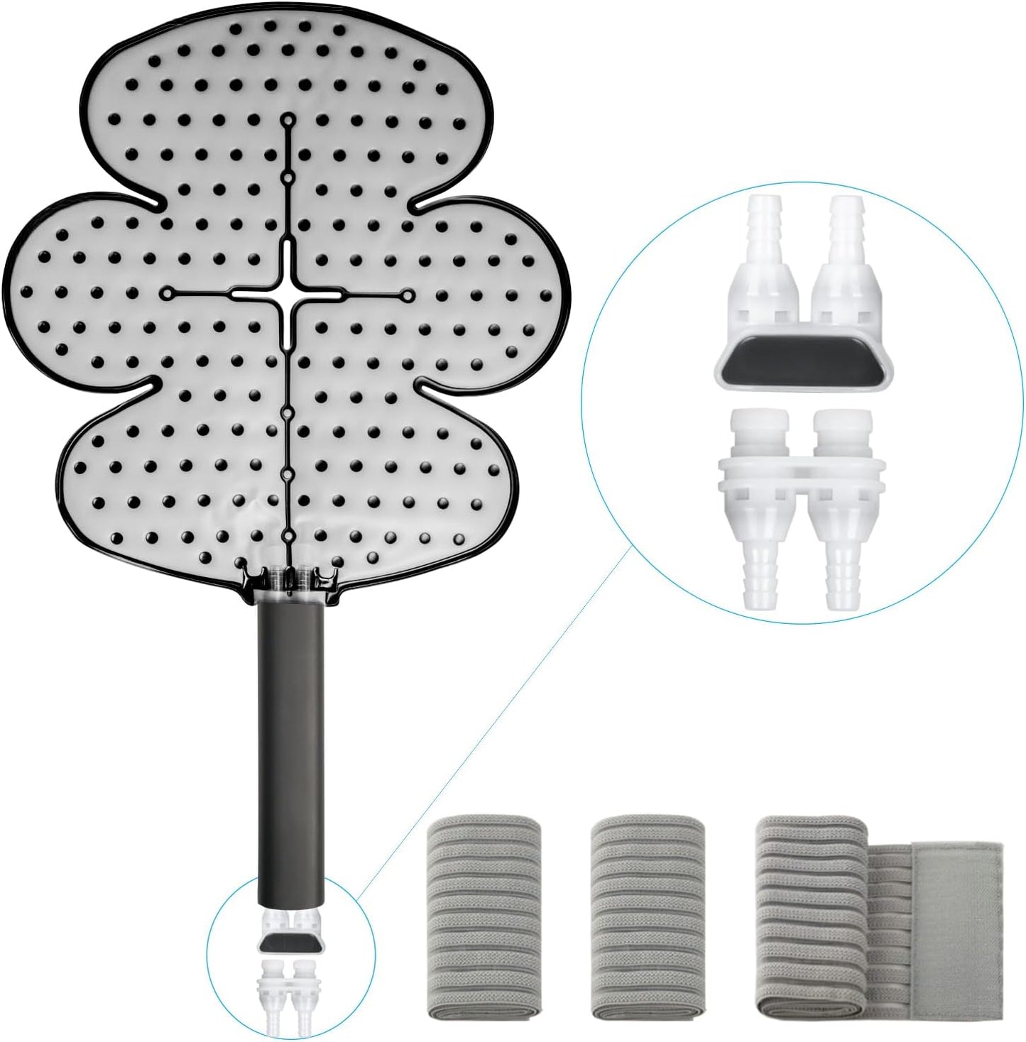 Large Size Knee Pad for Cold Therapy System with Connectors