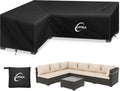 Kipiea Patio L-Shaped Sectional Sofa Cover for Outdoor Use