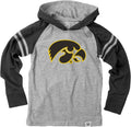 Youth Boys Striped Jersey Hoodie Long Sleeve T-Shirt - Lightweight