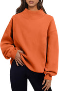 Trendy Queen Oversized Sweatshirt Turtleneck Pullover - Cozy Fall are