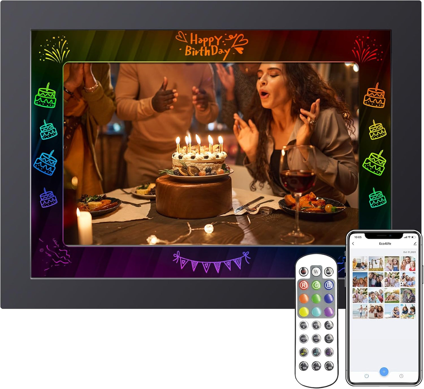 Personalized Birthday Gifts with 10.1 inch LED Digital Frame