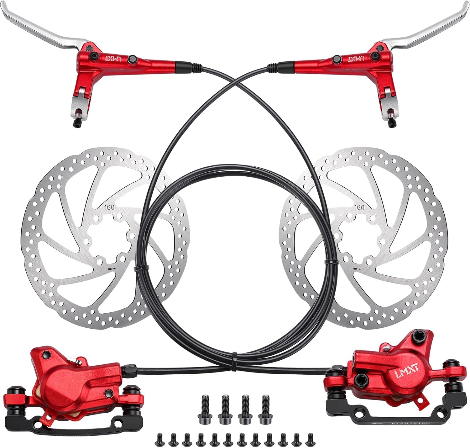 TOBWOLF Hydraulic Bike Brakes Set for Mountain and Road Bicycles
