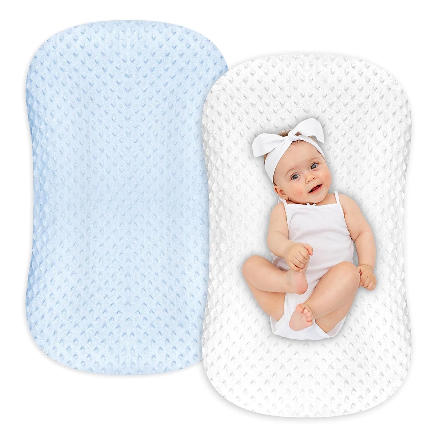 Organic Baby Lounger Covers 2 Pack - Ultra Soft Slipcovers