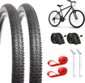 2-Pack 24 in Mountain Bike Tires & Inner Tubes Set - Durable Trail Fit