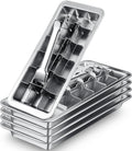18 Slot Stainless Steel Ice Cube Tray 5-Pack - Fast Freezing Supply