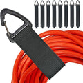 Extension Cord Organizer 8 Pack - Heavy Duty 16in Straps for Garage