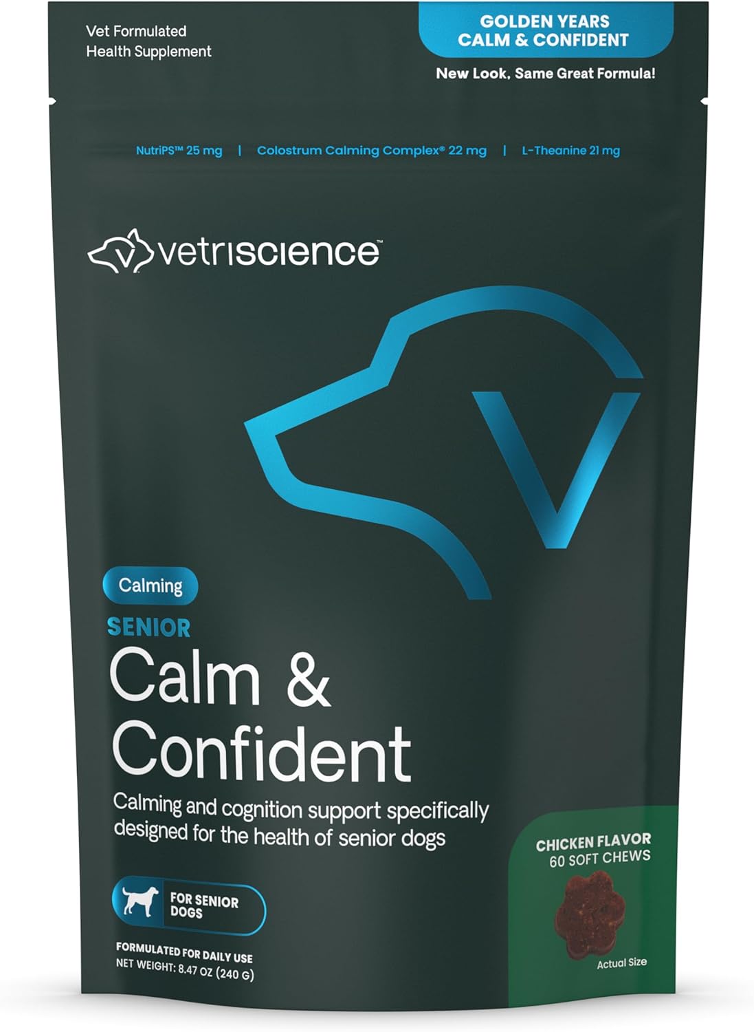 VetriScience Senior Calm & Confident Chews for Senior Dogs