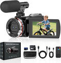Camcorder Video Camera 4K 48MP 60FPS 21X Digital Zoom - Vlogging Ready