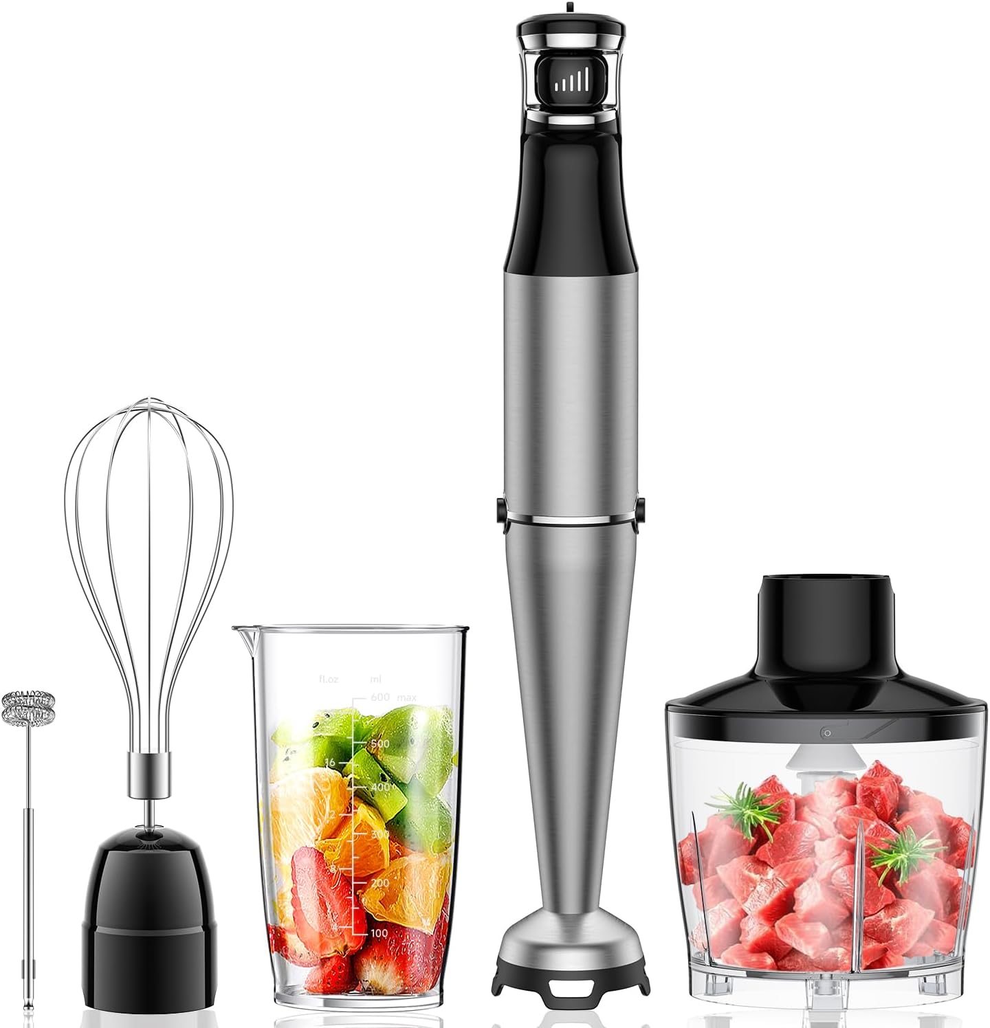 Powerful 5-in-1 Hand Blender Set for Versatile Kitchen Creations