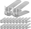 Clear Shoe Slots Organizers 20Pack - Adjustable Space Saver