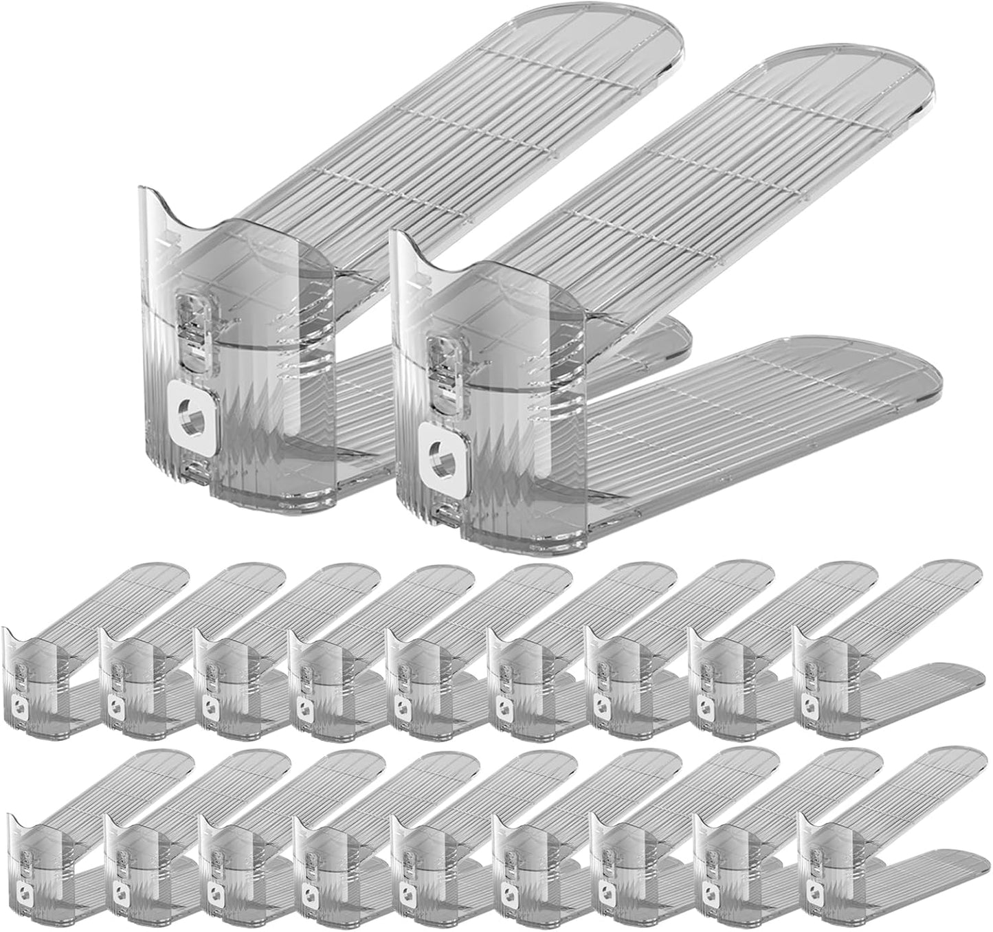 CiBiZi Clear Shoe Slots Organizers for Efficient Shoe Storage