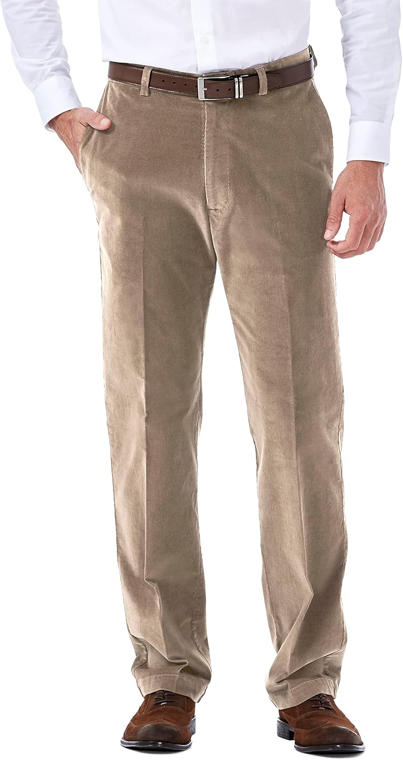 Haggar Men's Corduroy Expandable Waist Classic Fit Pants Review