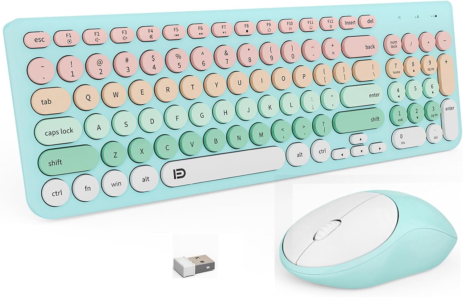 Quiet & Cute Wireless Combo - FD Round Keys Set