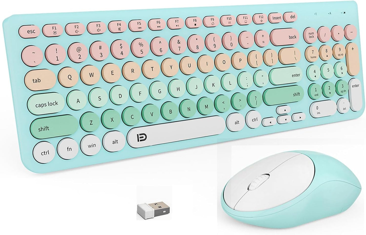 FD Wireless Keyboards and Mouse Combo for Stylish Typing