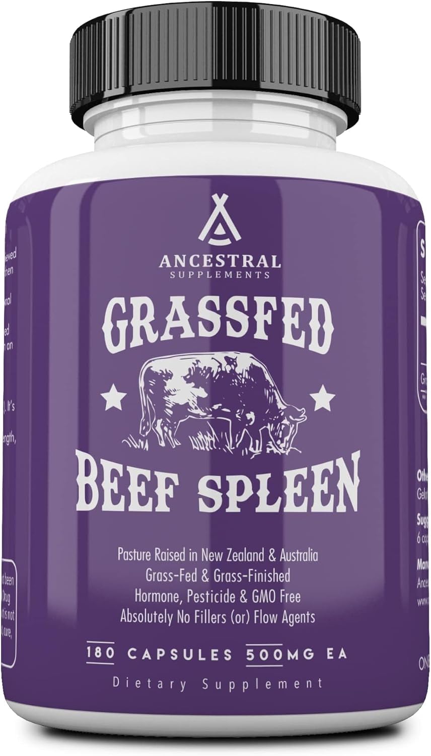 Grass Fed Beef Spleen Supplement for Immune and Energy Health