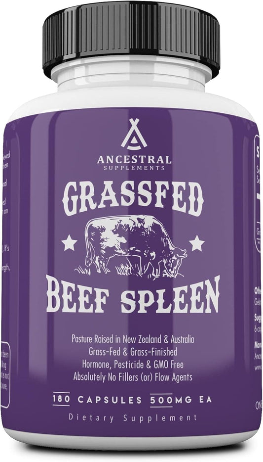 Grass Fed Beef Spleen Supplement for Immune and Energy Health