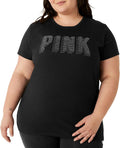 Victoria's Secret Pink Cotton Short Sleeve Campus T Shirt - Relaxed