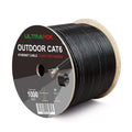 Outdoor Cat 6 Ethernet Cable 1000ft - Direct Burial, PoE++ Ready