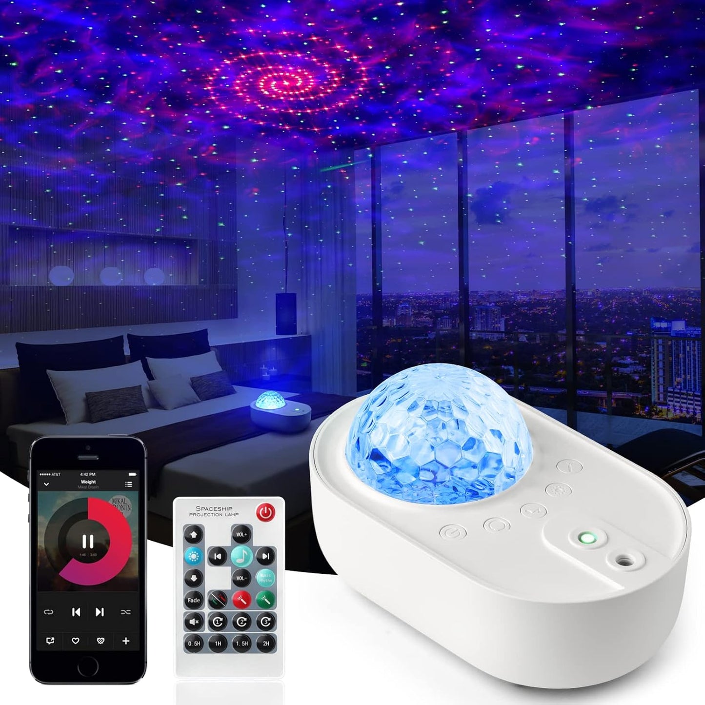 Syounda 3-in-1 Star Projector: Relaxing Night Sky