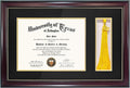 11x17 Mahogany Diploma Frame with Tassel Holder for 8.5x11 - Classic
