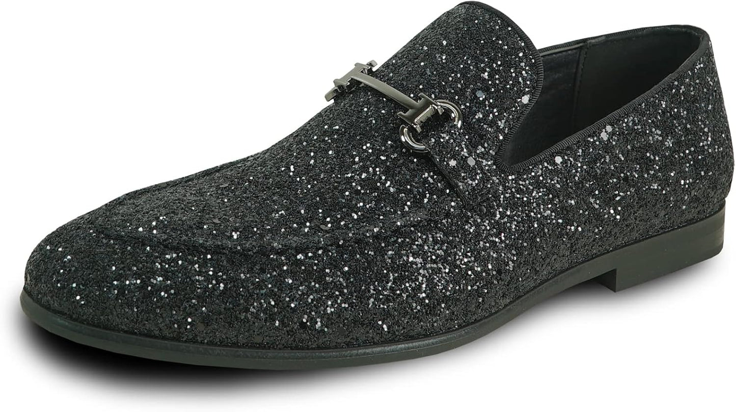 Stunning Glitter Dress Loafers for Men - Perfect for Prom Events