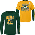 NFL Boys Youth 8-20 3-Pack Game Day T-Shirt and Long Sleeve Set